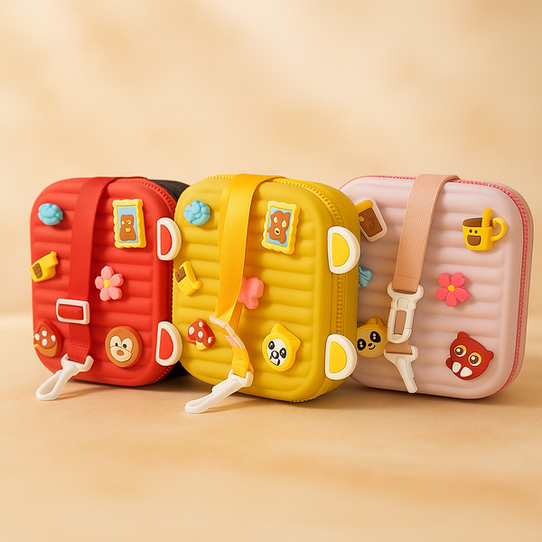 Silicone Sling Bag for Kids | Soft, Waterproof & Lightweight Crossbody | Cute Cartoon Design | Ideal for School, Travel & Gifting