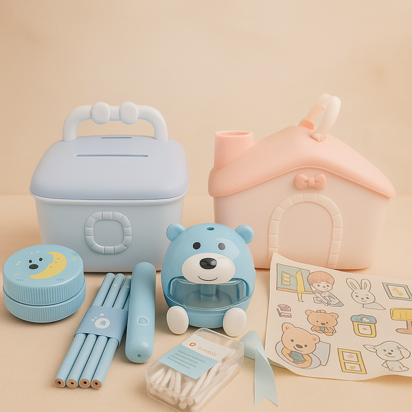 Electric Stationery + Coin Bank Set for Kids | Interactive Stationery Kit with Auto Coin Saving Feature | Fun, Educational & Gift-Ready