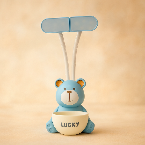 Divinely Kids Double Lamp | Cute Bedside Night Lamp with Dual Lights | Safe, Durable & Portable