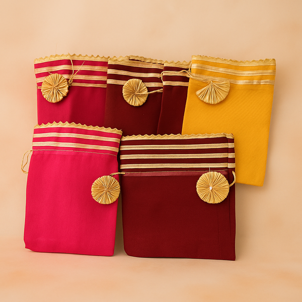 Small Suruku Pai | Traditional Cloth Drawstring Pouch | Ideal for Return Gifts, Pooja & Everyday Use