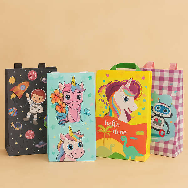 Happy Birthday Gift Bag – Multi Colour | Bright & Festive Party Favor Bag | Perfect for Return Gifts, Birthdays & Celebrations