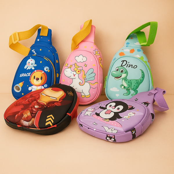 Kids Waist Bag – Multi Colors | Trendy, Hands-Free Bag for Kids | Fun, Lightweight & Perfect for Gifting
