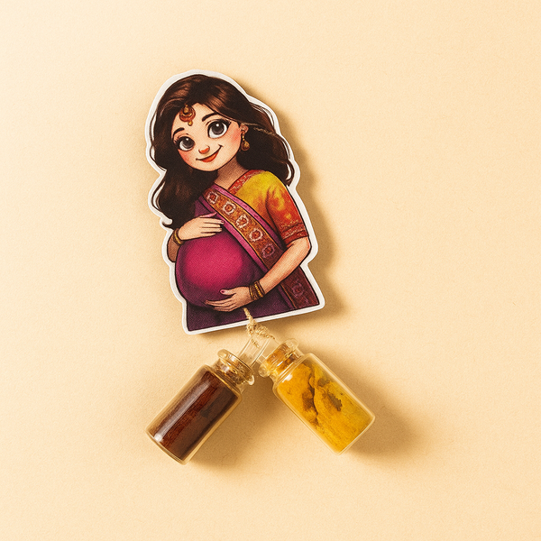 Babyshower Kumkum Set | Traditional Indian Pooja Essentials | Decorative Kumkum Container | Gift for Festivals & Weddings