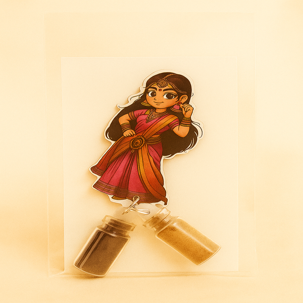 Jimmiki Girl Kumkum Set | Traditional Indian Pooja Essentials | Decorative Kumkum Container | Gift for Festivals & Weddings