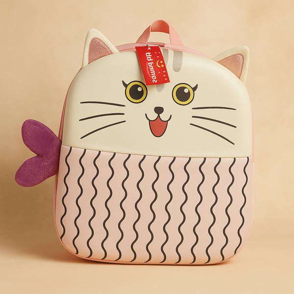 Cat Backpack | Cute Cartoon School Bag for Kids | Lightweight, Durable & Comfortable