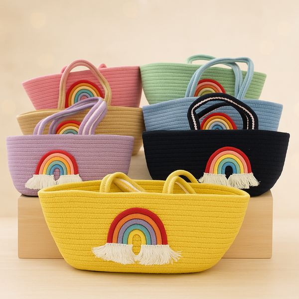 Rect Rainbow Bag for Kids | Colorful & Compact | Fun Travel Pouch