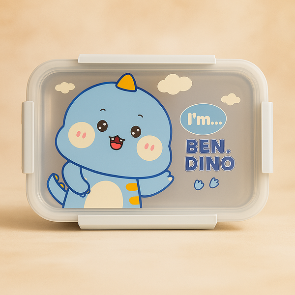 Ben Dino Lunch Box | Cute Dinosaur-Themed Insulated Lunch Box for Kids | Leakproof, Durable & Portable