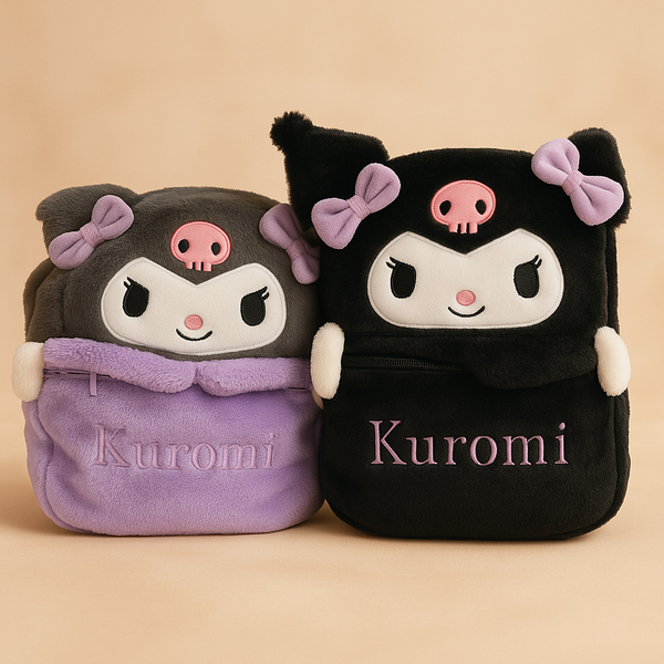 Kuromi Bag for Girls | Cute Sanrio Character Sling/Backpack | Lightweight & Stylish | Perfect for School, Travel & Gifting