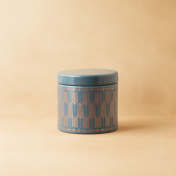 Blue Tin (Small) | Stylish Decorative Storage Tin