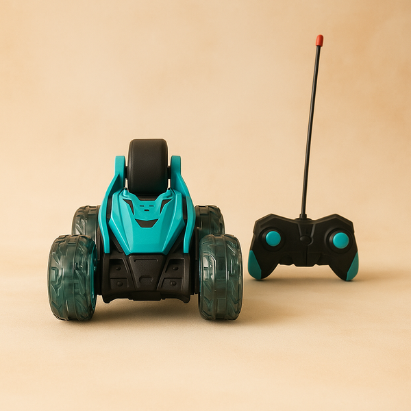 Stunt Vehicle Car Toy with 360° Rotation & Flip Action | High-Speed RC Stunt Car with Lights & Durable Wheels | Remote Control Racing Car for Kids
